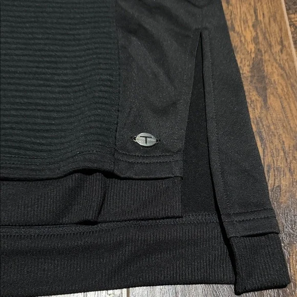 Tahari Black Ribbed Turtleneck Sweater - Picture 4 of 6